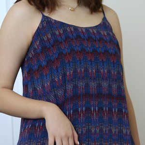 Strappy Patterned Midi Dress